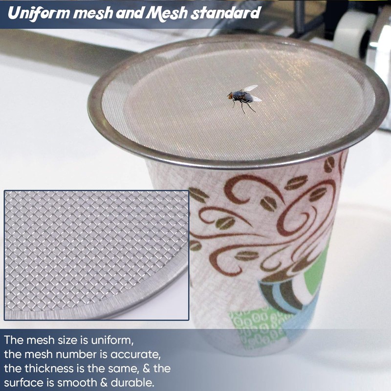 Home-X Pack of 4 Wine Glass Covers – BPA-Free Stainless