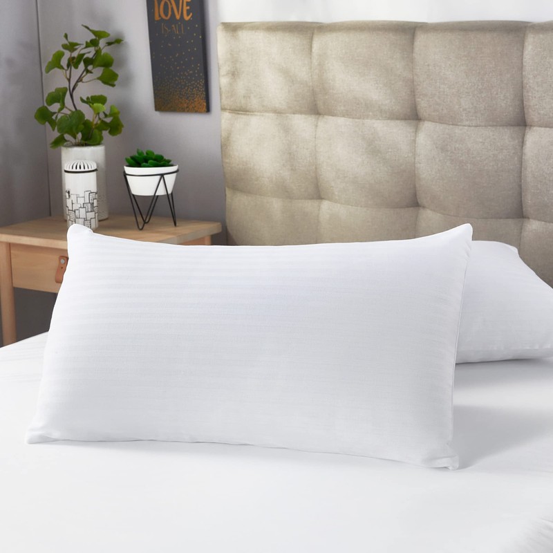 Pikolin Home Pack of 2 Cuti Pillow Covers, Cotton, White,