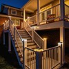 btfarm 4x4 Solar Post Cap Lights Outdoor, 16 Pack Deck