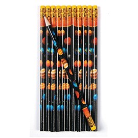 Space Space Pencil with Eraser Party Bags Pack of 12 Palandi® as