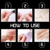120 PCS Short Almond Nail Tips – 12 Sizes Clear