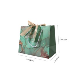 Brand Marble Gift Bag Set of 5 Stylish Marble Gift Bags with Handles and Ribbon Medium Size 9 84X7 87X4 72In for Clothing Birthday Wedding and Party Storage