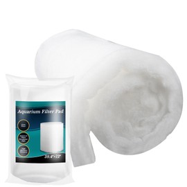 MAQIHAN MAQIHAN Aquarium Filter Pad - Aquarium Filter Media,39.4 x 11.8in Media Roll for Fish Tank, Ponds,Garden, Saltwater,Fershwater,Plant, Trutle(White)