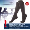 Knee Socks with Cotton 64 Percent/Compression Stockings/Unisex with Compression 13-15