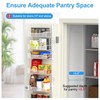 VyGrow 12.3" W Narrow Over the Door Pantry Organizer, 8-Tier