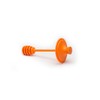 Jarware Honey Dipper Lid for Regular Mouth Mason Jars, Orange,