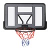PIAOCAIYIN Basketball Backboard Rim Combo, Wall Mounted PET Basketball Hoop,
