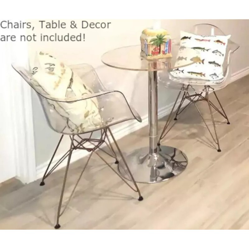 24/7Electronics 6 Chair Glides Black Eames Eiffel Base Furniture Leg