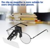 Magnifier, Magnifier 1.5X 2.5X 3.5X Magnifier Plastic housing Clip-on Glasses,