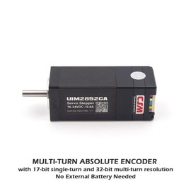 NEMA 11 Integrated Servo Stepper Motor with Built-in Multi-Turn Absolute Encoder,Closed Loop Servo Motion Controller and Driver,CAN Bus,High Speed 3000RPM,Max0.16Nm,0.7A,16-24VDC(UIM2852CA)
