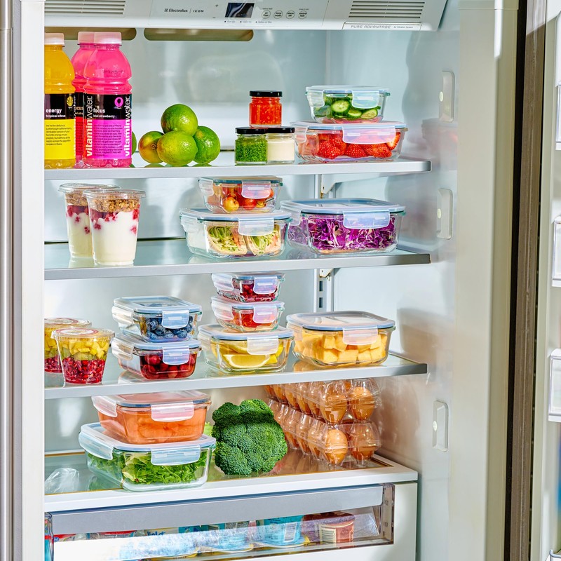 40pc Set Glass Food Storage Containers & Bowls with Airtight