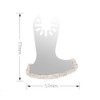 Oscillating Tool Blades Stainless Steel Diamond Boot Shape Multitool Saw