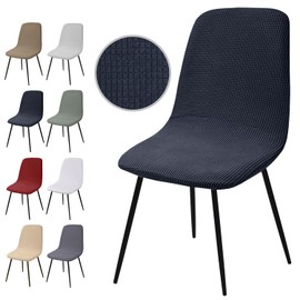 Chair Covers, Set of 6, Stretch Chair Covers, Jacquard Dining Room Chair Covers, Universal Chair Covers, Removable, Washable Chair Cover for Dining Room, Hotel, Banquet, Wedding, Party Decoration