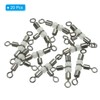 PATIKIL 20 Pack 3-Way Swivel 0.9x0.5 Inch Cross Line T-Turn