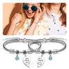 Benaewa 4 Pcs Best Friend Necklace and Bracelet, BFF Necklace