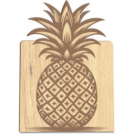 Ananas Geschenk Holzkarte - Ananas Geburtstagskarte | Tropische Deko, Lustiges Ananas Motiv, Exotisches Geschenk, Sommer Deko, Fruchtiges Geschenk