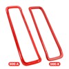 UOIENRT Hood Vents Cover Trim Red Replacement for Jeep Wrangler