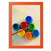 Picture Frame for A4 Photo Orange Frame MDF Photo Frame