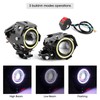 2PCS 12V 30W 3000lm U7 LED Angel Eyes Spotlight White