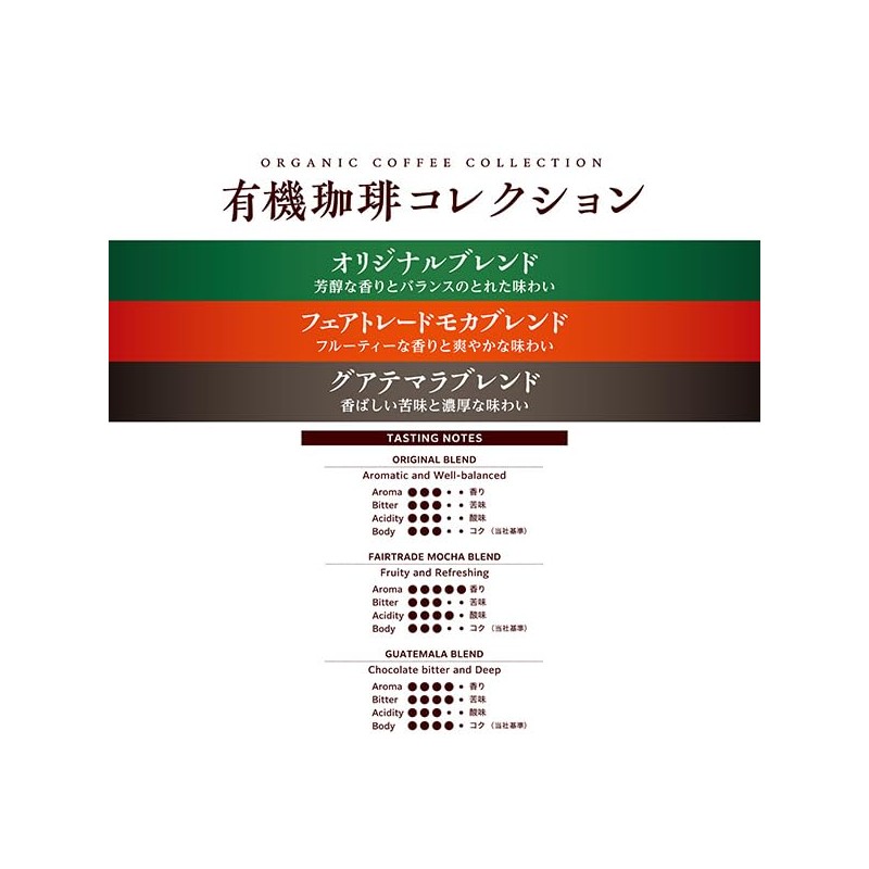 Ogawa Coffee Organic Coffee Collection, Drip Coffee, 8 Cups