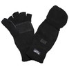 MFH Strick Fingerless Mittens - M, Black