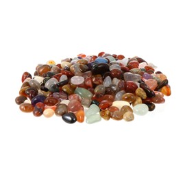 KONTONTY 1Pack Tumbled Pebbles Stones for Landscaping Decorative River Rocks for Use for Aquarium Succulents Planters Craft Projects and Pathways