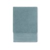 Scallop Pleat Wash Cloth Storm Cloud Bath Towel