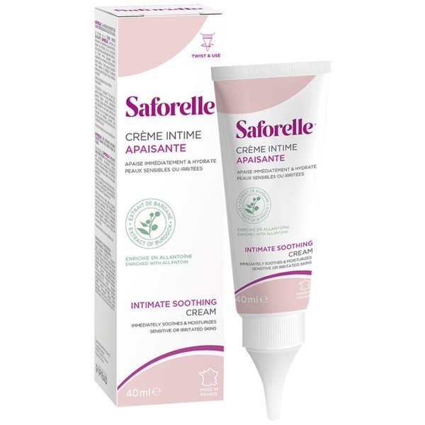 Saforelle Crème Intime Apaisante Apaise & Hydrate, 40 ml