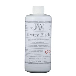 JAX Pewter Black - Metal Finishing Solution - Antique Finish Without Heat or Electricity - Pint