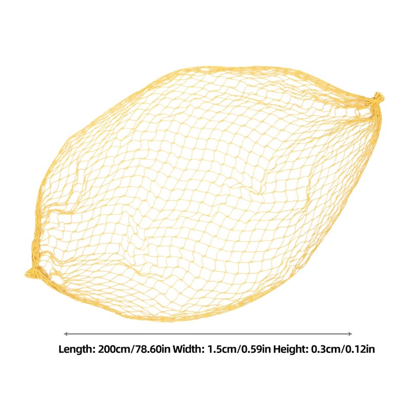 Ciieeo Fishing Net Decorative Wall Hanging Nautical Theme for Beach