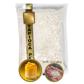 Small Tapioca Boba Pearls Sago Balls from Cassava - Best for Bubble Boba Milk Tea, Tapioca Pudding, Desserts, Soup or Sauce Thickening