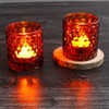 Richland Amber Chunky Honeycomb Glass Votive & Tealight Candle Holder