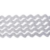 Großhandel für Schneiderbedarf 5 m Lurex Zag Braid Silver 8