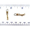 100 Gerry's Tackle Brass Barrel Fishing Swivels with Safety Snap
