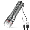 WdtPro Rechargeable Flashlights High Lumens, 1 Pack 10H Long Lasting