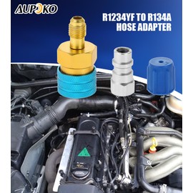 Aupoko R1234YF to R134A Low Side Quick Coupler 14mm, R12 to R134A Adapter