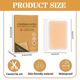 JUGUTA 6 Stück Tattoo Pflaster Tattoo Abdecken Tattoo Verdecken Tattoo Abdeckung Tattoo Folie Wasserfest Wasserfest Tattoo Abdecken Tattoo Verdecken