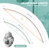 Mcrbeay Adjustable 48-85 in Extra Wide Shower Rods for Bathroom,