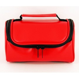 TGC ® Camera Case for Canon PowerShot SX410 IS with Carry Handle (Red Faux Leather)