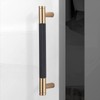 POVEFONK 10 Pack 6-5/16 inch(160mm) Black and Champagne Copper Kitchen