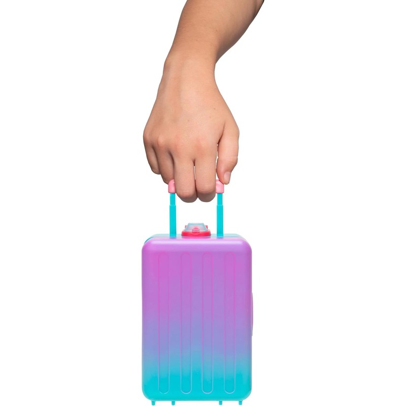 Squish-a-longs On-The-Go Luggage Playset (2) 1” Mini-Squish & 3 Accessories