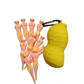 BEAGLE CAT Peanut Golf Ball Case and 10 Macho Mantees Set, yellow, Hanging type