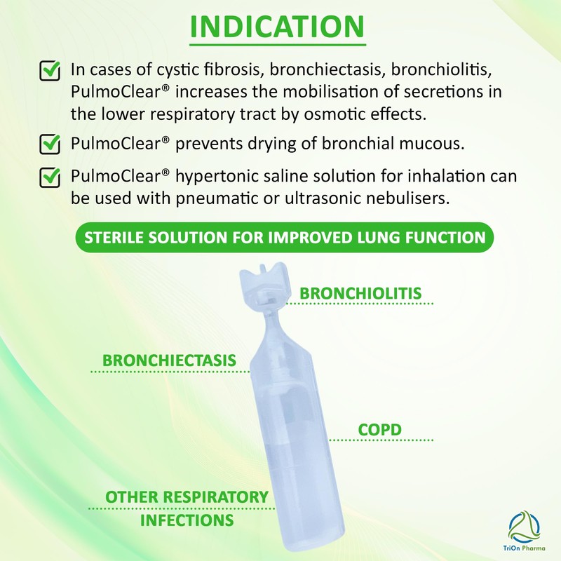 Pulmoclear Sterile Hypertonic Saline 3% Solution for Inhalation - 4ml