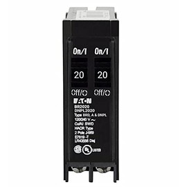 BR2020 BR 2-20 Amp 120-240V Single Pole Tandem Non-CTL Circuit Breaker.