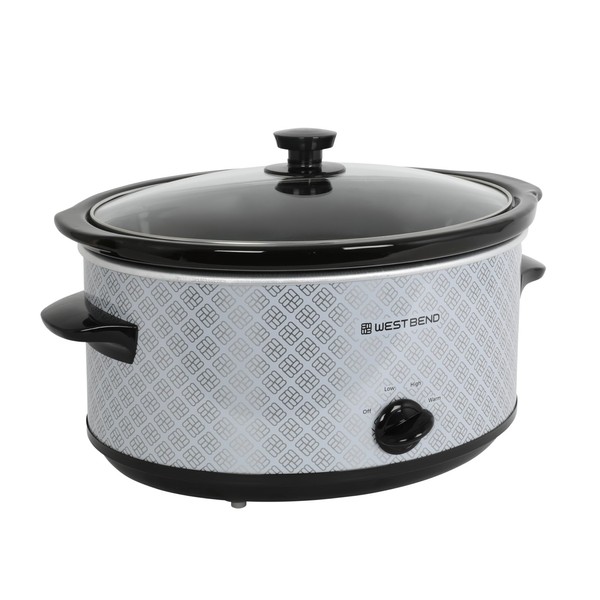 West Bend Slow Cooker 6-Quart Manual Crockery Style with Dishwasher