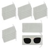 TopTie 50 PCS Velvet Bags for Sunglasses Cell Phone, Microfiber Storage Pouch with Drawstring
