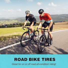 MEGHNA Bike Tire 700C Road Bike Tire Foldable 700 x 32C Tire for Road Racing Fast Rolling 32-622mm Replacement Tire for Road Bike Fixed Gear Bike Gravel Bike Hybrid Bike (700 x 32C - 2Pack)