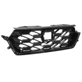 KUAFU Front Bumper Upper Grille Grill Compatible with 2023-2024 Honda CRV CR-V Radiator Grille Black