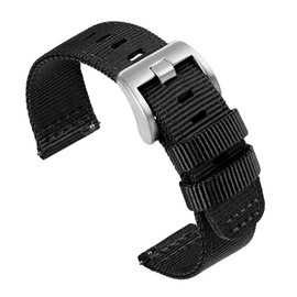 ibenifit Military Nylon Watch Band for Men - Fast Release 18mm 19mm 20mm 22mm 24mm Strap for Women - Durable Replacement Band Compatible with Most Watches