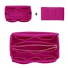 ZTUJO Purse Organizer Insert, Felt Bag Organizer with Metal Zipper,